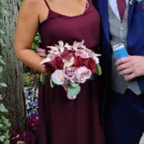 COPY - Bird Grey bridesmaids dress size M - Picture 2 of 2